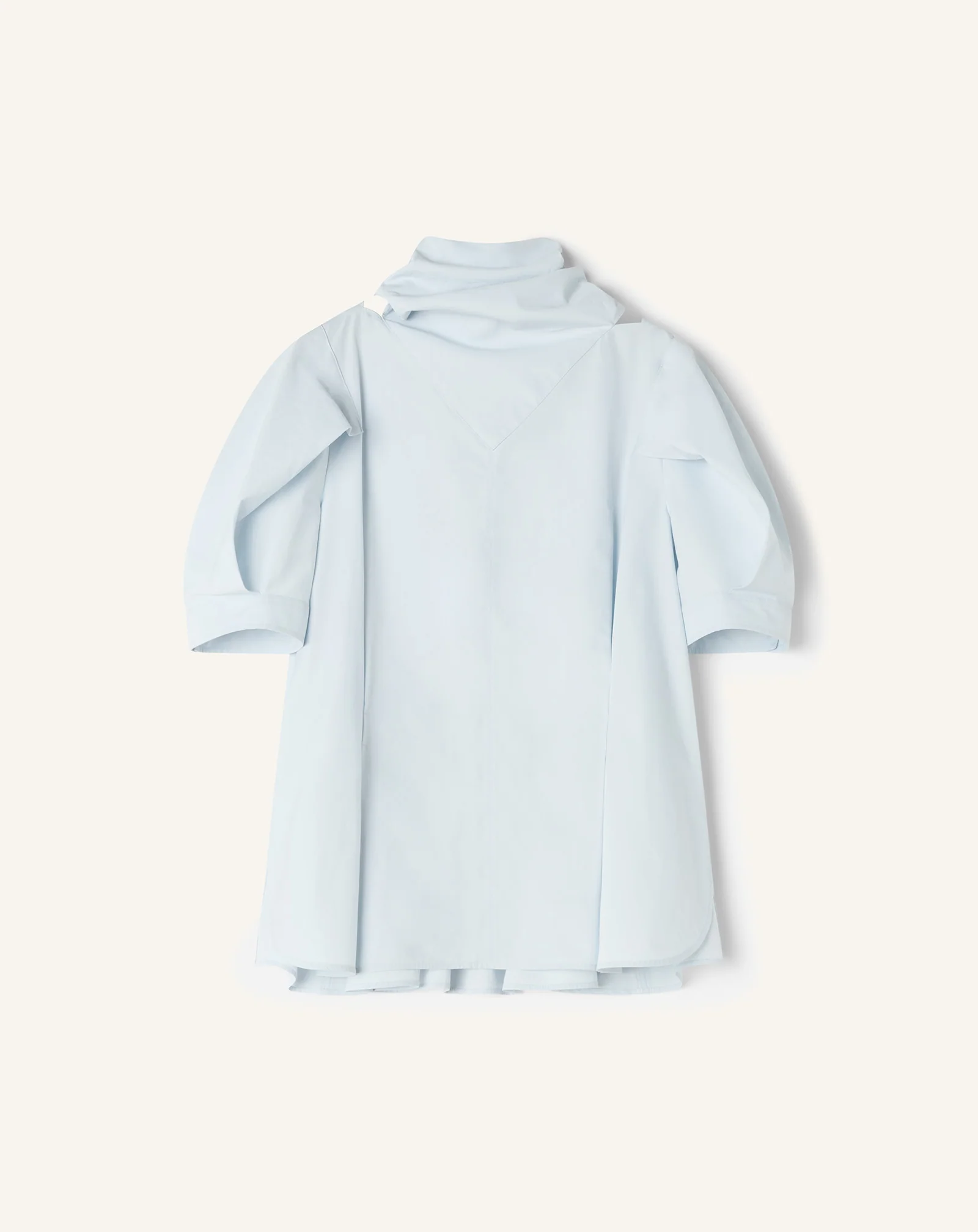 SCARF TOP IN COTTON POPLIN