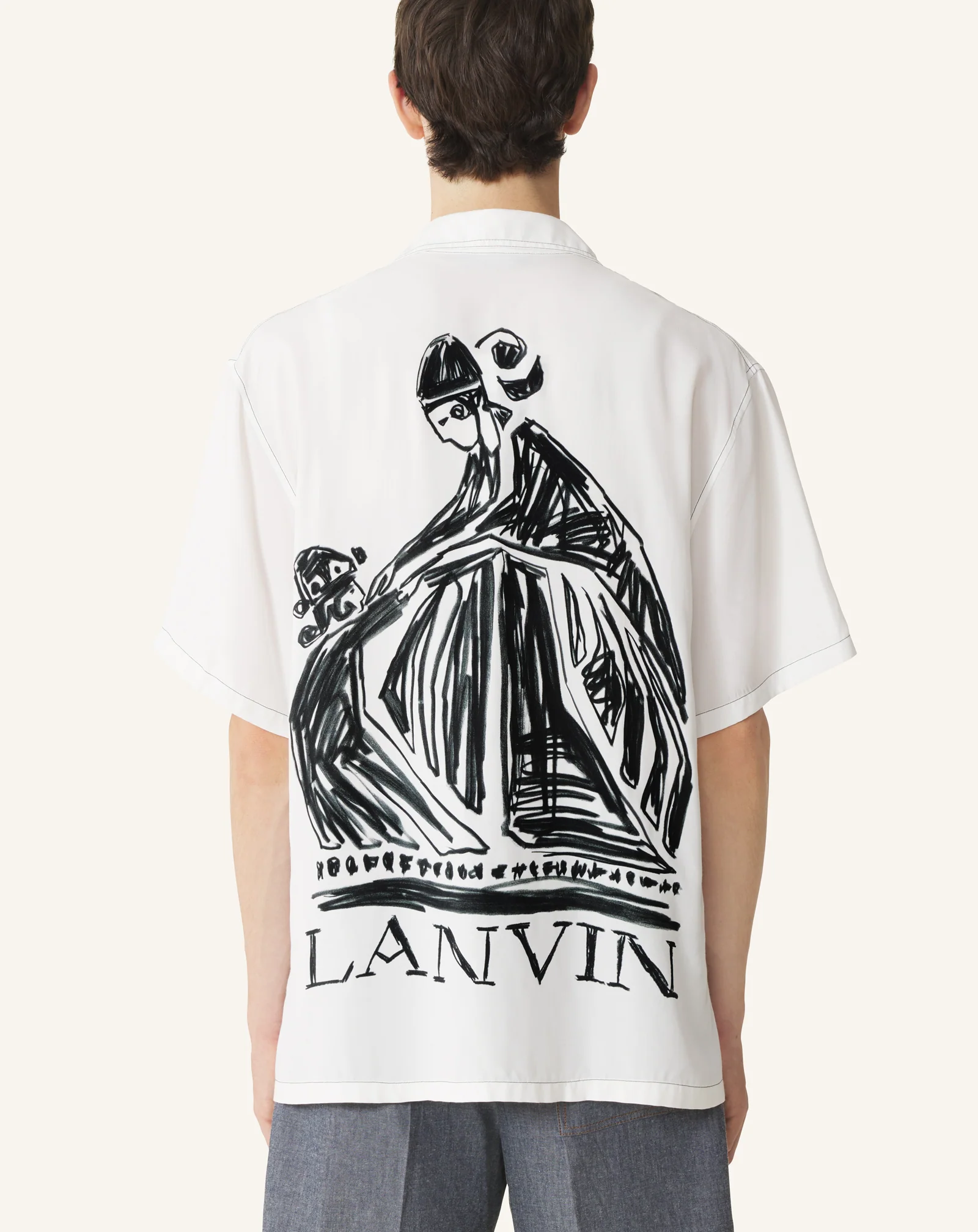 SHIRT WITH MOTHER AND DAUGHTER PRINT ON THE BACK - Image 4