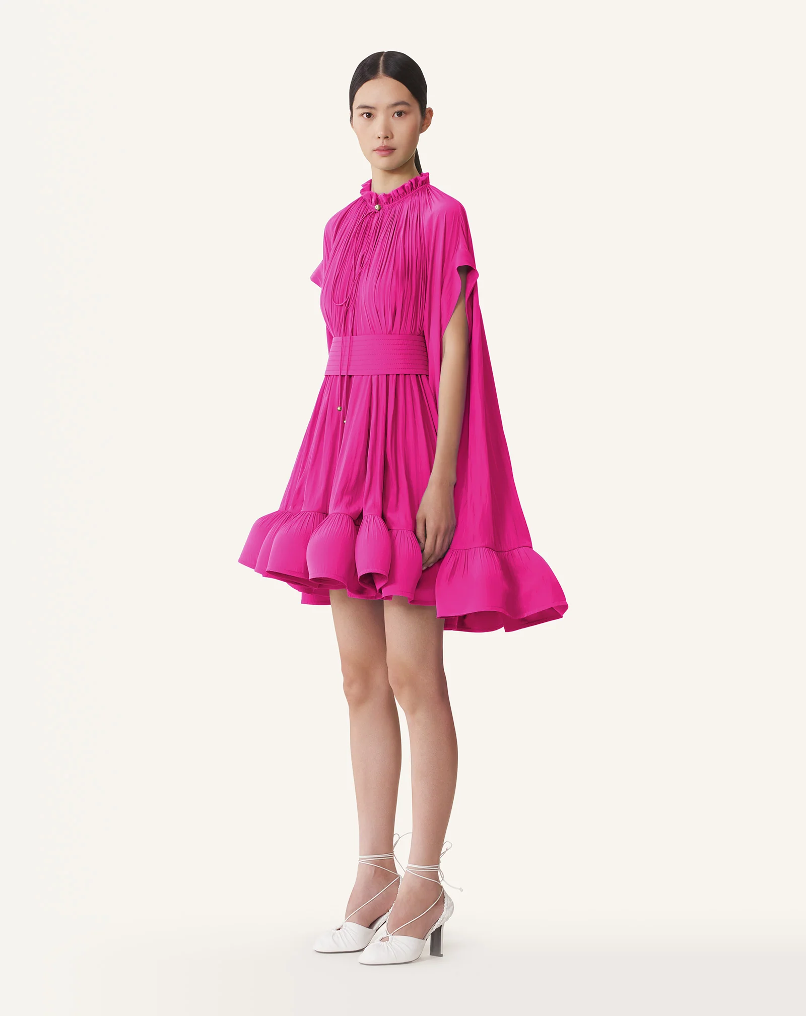 SHORT CHARMEUSE DRESS - Image 3