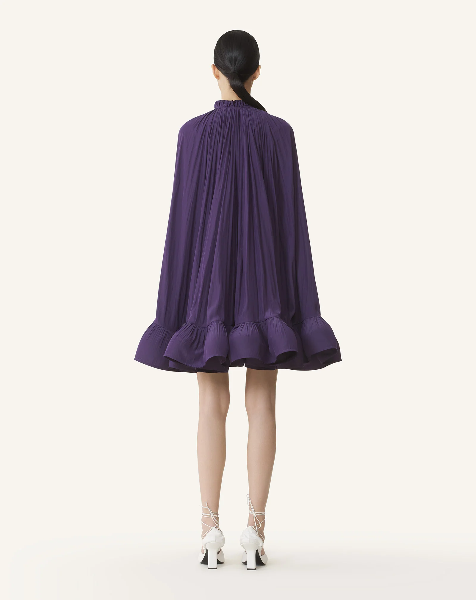 SHORT CHARMEUSE DRESS - Image 4