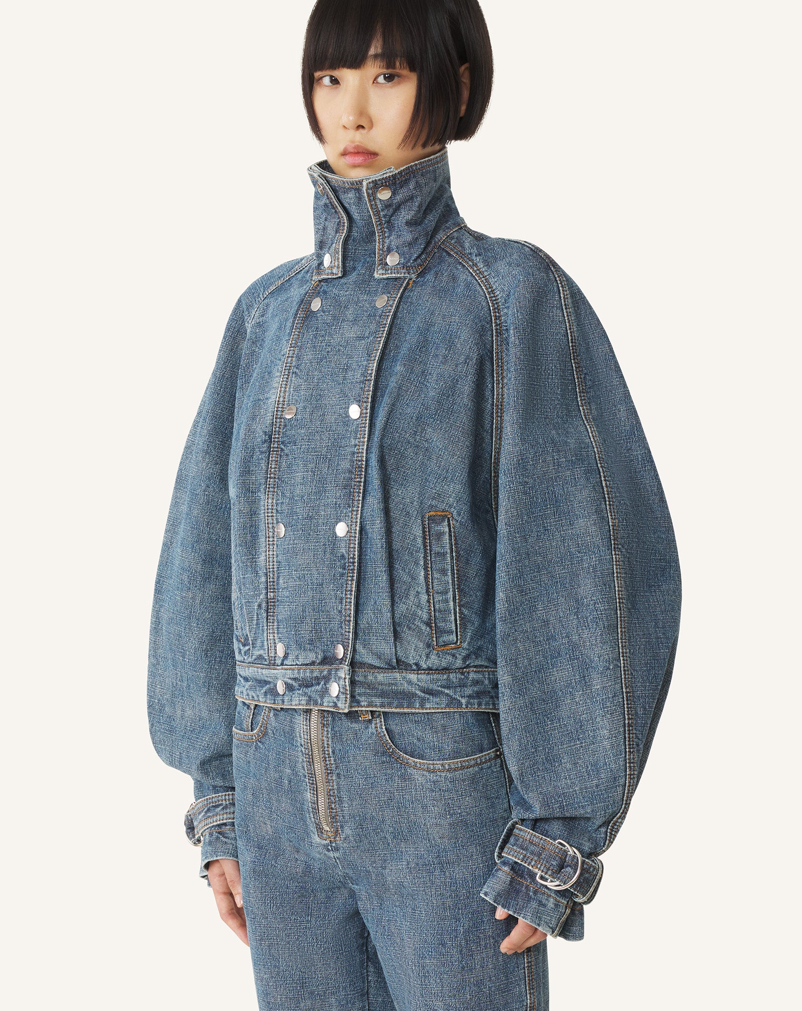 SHORT DENIM JACKET - Image 3