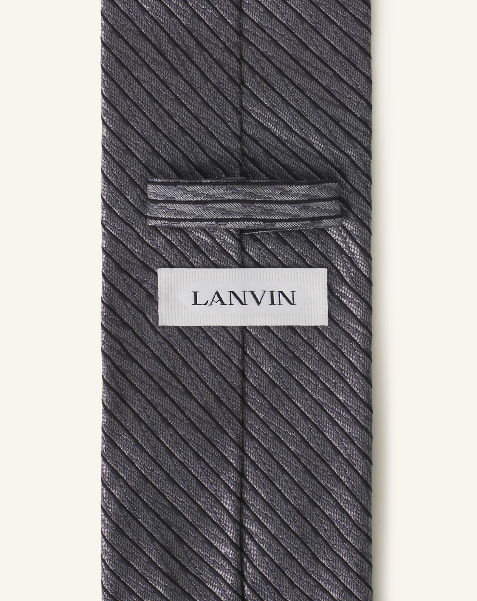 SILK CHEVRON STRIPED TIE - Image 2