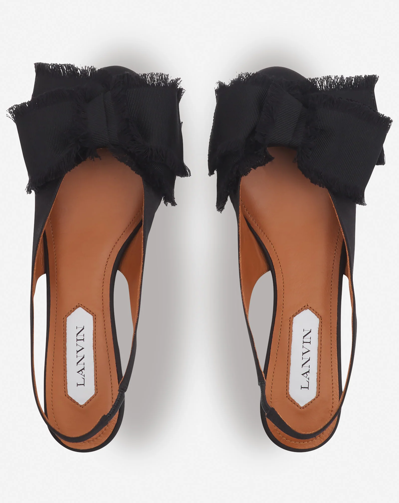 SLINGBACK BALLERINA FLAT IN SATIN - Image 3