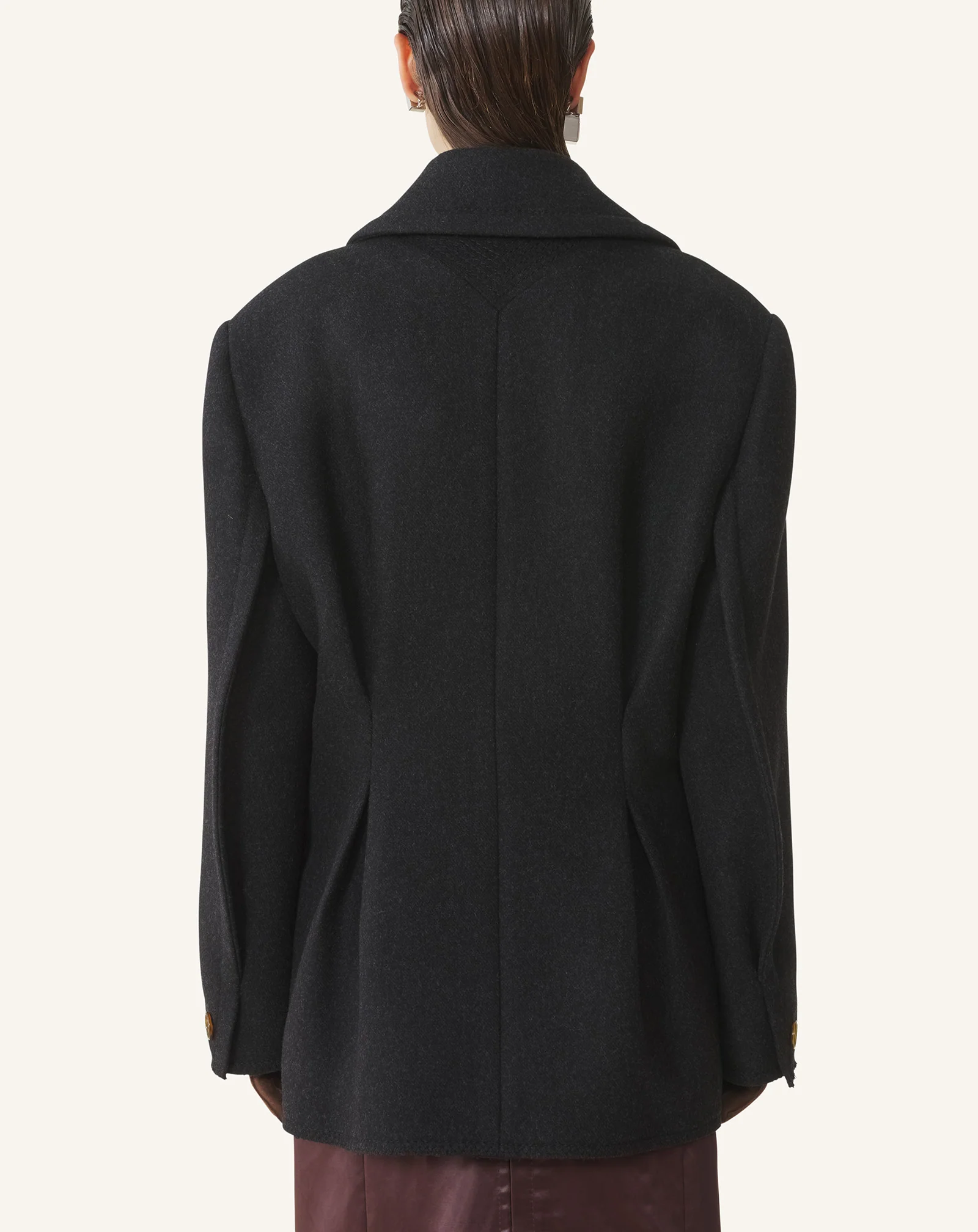 SHORT PEACOAT IN WOOL - Image 4