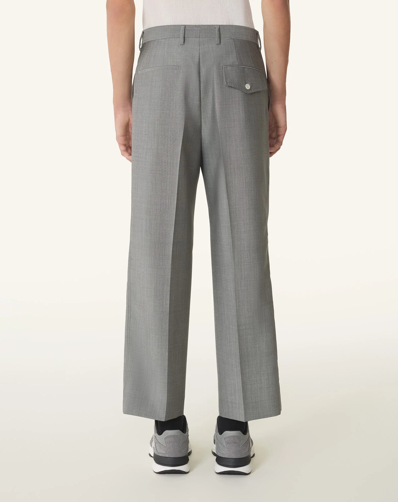 STRAIGHT-LEG MOHAIR WOOL PANTS - Image 4