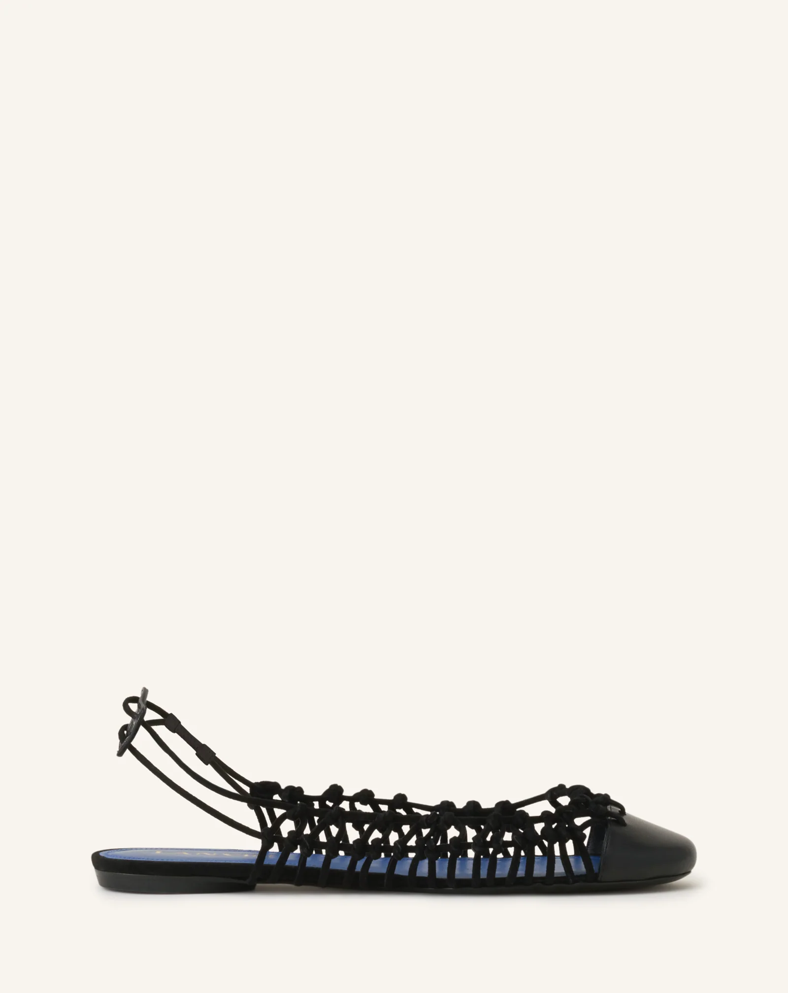 KNITLINE SLINGBACK BALLERINA IN LEATHER