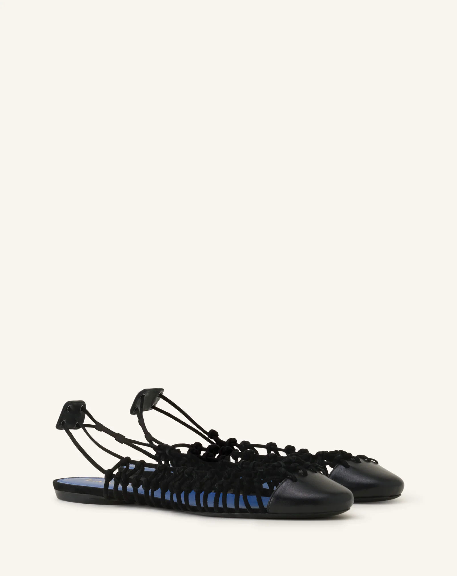 KNITLINE SLINGBACK BALLERINA IN LEATHER - Image 2