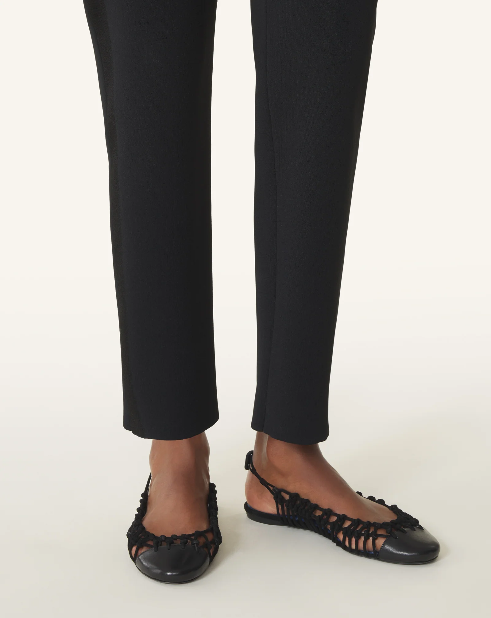KNITLINE SLINGBACK BALLERINA IN LEATHER - Image 7