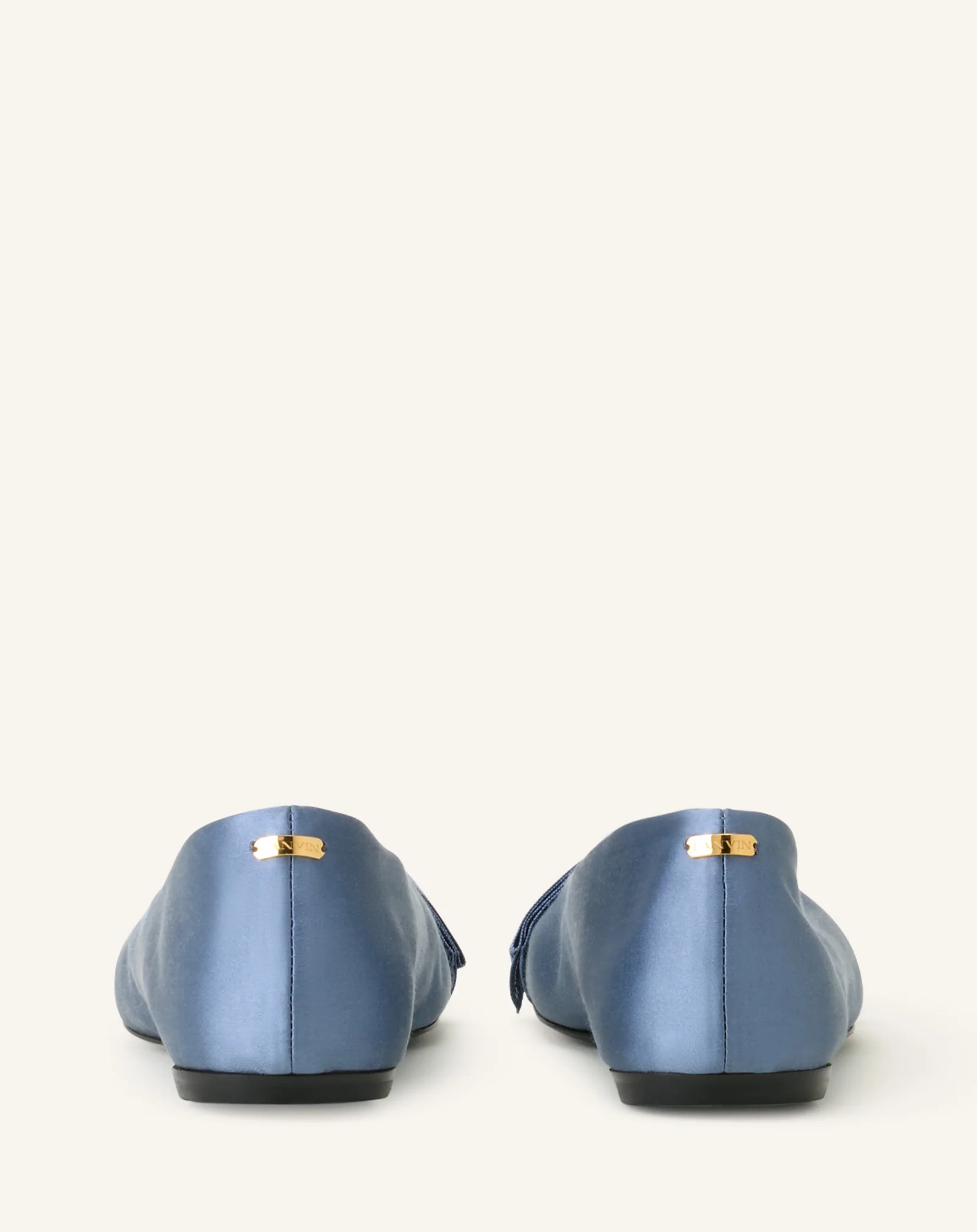 THE BOW BALLERINA FLAT IN SATIN - Image 3