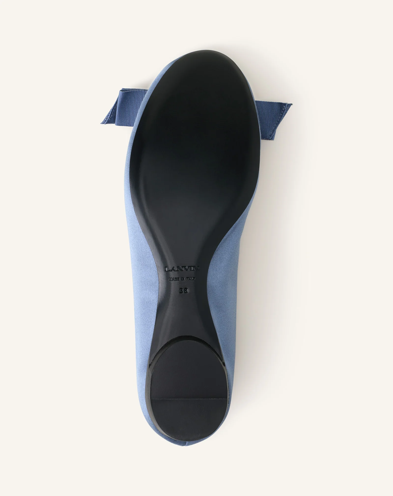 THE BOW BALLERINA FLAT IN SATIN - Image 5